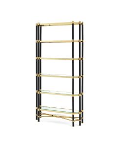 Florence Open Bookcase in Gold