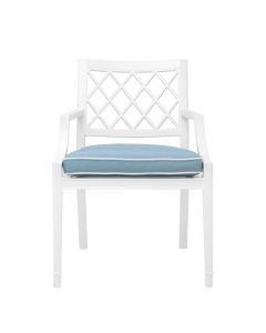Paladium Dining Chair with Arms in White