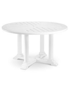 Bell Rive Small Round Dining Table in White