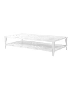 Bell Rive Rectangular Coffee Table in White