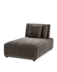 Chaise Longue Mondial in Grey