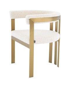 Clubhouse Dining Chair in Boucle Cream
