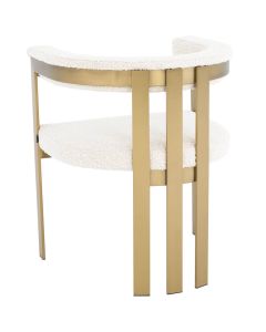 Clubhouse Dining Chair in Boucle Cream
