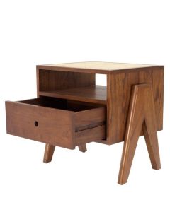 Latour Bedside Table in Brown
