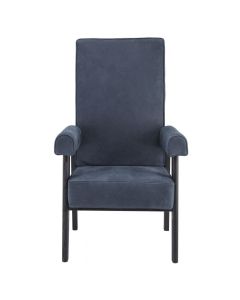 Milo High Back Chair in Blue
