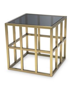 Lazare Side Table in Brushed Brass