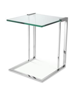 Perry Side Table in Stainless Steel