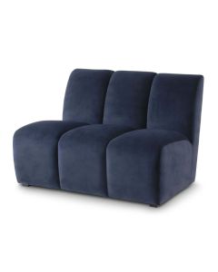Lando Modular Sofa in Blue Velvet - Middle