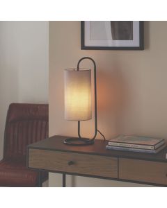 Selwyn Grey & Black Table Lamp