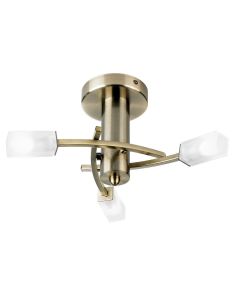Sheffield Small Ceiling Light in Antique Brass