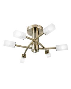 Sheffield Large Ceiling Light in Antique Brass
