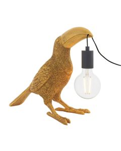 Willow Toucan Table Lamp in Gold