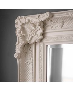 Ballard Baroque Style Wall Mirror - Cream