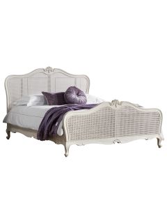 Bamako 5ft Cane Bed in White