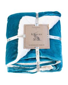 Montague Sherpa Throw in Teal
