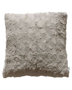 Rufus Faux Fur Cushion in Taupe
