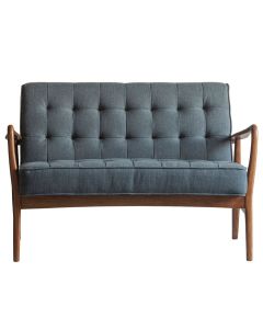 Memphis 2 Seater Sofa in Dark Grey Linen
