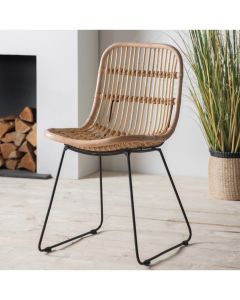 Santo Natural Rattan Dining Chair Set of 2