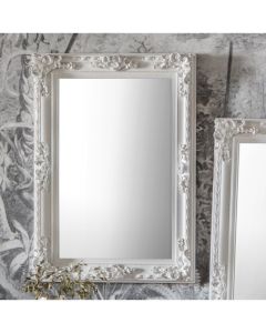 Lucy French Style Wall Mirror - White