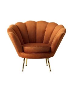 Landos Chair in Rusty Orange