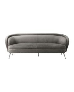 Chepstow Sofa in Grey Velvet