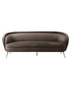 Chepstow Sofa in Dark Taupe Velvet