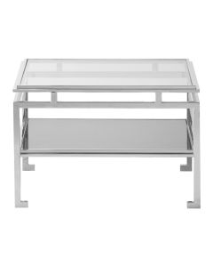 Ridgemont Low Side Table in Silver