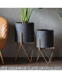 Luxe Metal Planter on Legs Large