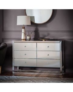 Sycamore Mirrored Chest of Drawers