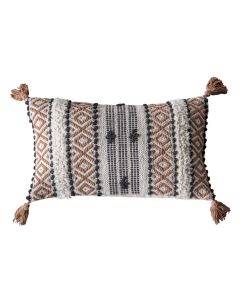 Canaria Patterned Cushion with Tassels