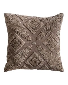 Beesands Velvet Cushion in Taupe