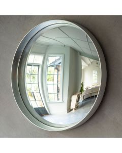 Hailey Silver Framed Convex Mirror - Large