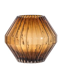 Enrique Tapered Brown Glass Vase