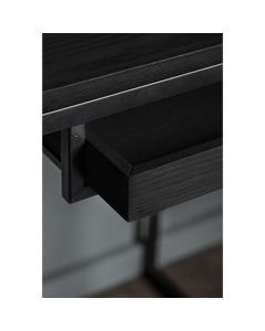Strand Modern Industrial Desk in Black