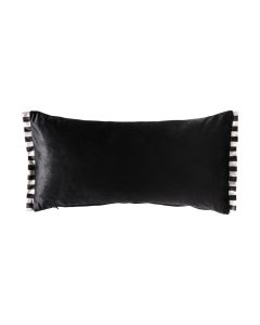 Exton Velvet Cushion in Black