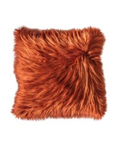 Hygge Burnt Orange Faux Fur Cushion