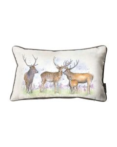 Deer & Stags Cushion - Neutral