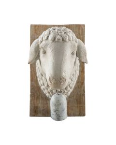 Sheep Head Ornament with Bell