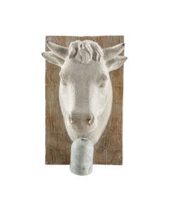 Cow Head Ornament with Bell