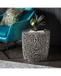 Caledonia Side Table in Silver