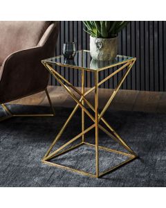 Sutton Side Table in Gold