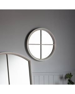 Runcorn White Round Wall Mirror