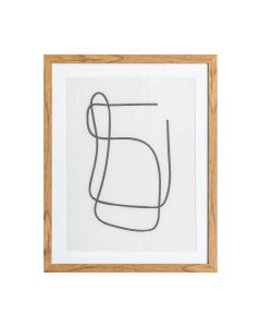 Simplicity Line Drawing Framed Art
