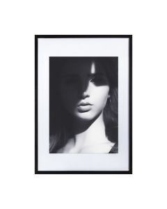 Model Photograph in Black & White Framed Print
