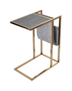 Huxley Side Table with Magazine Rack