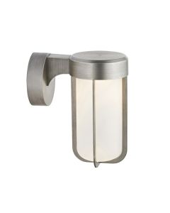 Windsor Frosted Outdoor Wall Light 16W Pewter