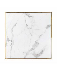 Osteria Square Faux Marble Dining Table