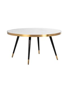 Delia White Marble Effect Coffee Table