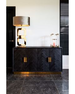 Blackbone Black & Gold Sideboard Cabinet