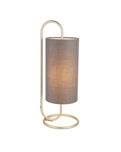 Selwyn Grey & Brass Table Lamp